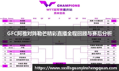 GFC阿雅对阵勒芒精彩直播全程回顾与赛后分析